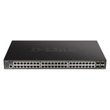 D-Link NT DGS-1250-52XMP-6KV 52PT Gigabit PoE SWT including 4 10G SFP+ PT 370W