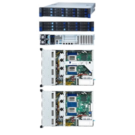 MiTAC SY B8253T65V10E4HR-2T 2U AMD SP3 EPYC7002 4 NVMe U.2 + 10 SATA 2x 10gbe