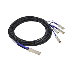 Supermicro CB CBL-NTWK-0721 40G QSFP+ to 4 x 10G SFP+ breakout cable Brown Box