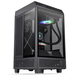 Thermaltake CS CA-1R3-00S1WN-00 The Tower 100 Mini Tower 3x4mm TG Black Retail