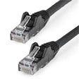 StarTech CB N6LPATCH15BK 15ft CAT6 Ethernet Cable LSZH Black 24AWG Retail