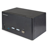 StarTech Switch SV231TDPU34K 2PT Triple Monitor DisplayPort KVM Switch Retail