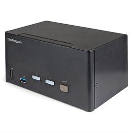 StarTech Switch SV231TDPU34K 2PT Triple Monitor DisplayPort KVM Switch Retail