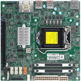 Supermicro MB MBD-X12SCV-W-B LGA-1200 H5 W480E Max64GB DDR4 Mini-ITX Bulk Pack