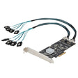 StarTech CC 8P6G-PCIE-SATA-CARD 8Port SATA PCIe Card 6Gbps w 4Host Controllers
