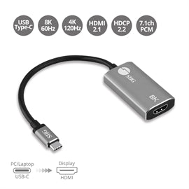 SIIG AC CB-TC0L11-S1 USB-C to HDMI Adapter 8K Male to Female OPP Bag
