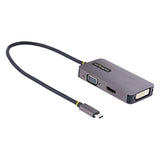 StarTech AC 118-USBC-HDMI-VGADVI USB C to HDMI DVI VGA Video Adapter Retail