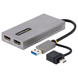 StarTech AC 107B-USB-HDMI 2PT USB to Dual HDMI Adapter 4K 30Hz Retail