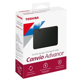 Toshiba HD HDTCA20XK3AA 2TB USB 3.0 Canvio Advance Portable Hard Drive Black