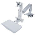 StarTech AC SIT-STAND-ARM-1MS Sit-Stand Monitor Arm w Keyboard Mouse Tray RTL