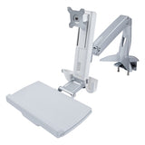 StarTech AC SIT-STAND-ARM-1MS Sit-Stand Monitor Arm w Keyboard Mouse Tray RTL