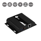 SIIG AC CE-H25E11-S2 HDMI 4K30Hz HDbitT over IP Extender Receiver Brown Box