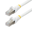 StarTech CB NLWH-3F-CAT6A-PATCH 3ft CAT6a Ethernet Cable White Retail