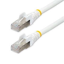 StarTech CB NLWH-3F-CAT6A-PATCH 3ft CAT6a Ethernet Cable White Retail