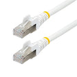 StarTech CB NLWH-14F-CAT6A-PATCH 14ft CAT6a Ethernet Cable White Retail