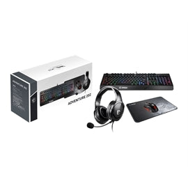 MSI KB ADVENTURE 202 VIGOR GK20 GAMINGKB+CLUTCH GM08 GAMING MOUSE+IMMERSE GH20