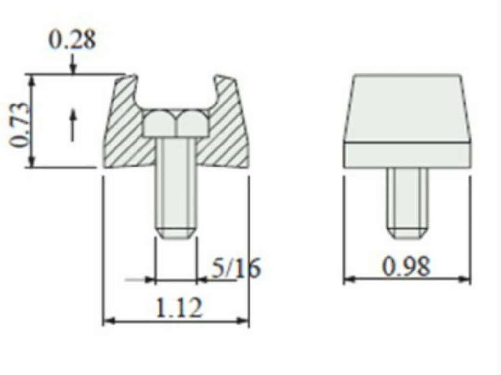 Plastic Compression Clamp 275-664151 For Guide Rail