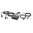 StarTech Switch C2-D46-UAC-CBL-KVM 2PT Hybrid USB-C DP Cable KVM Switch Retial