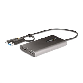 StarTech AC 109B-USBC-HDMI USB-C or A to 2xHDMI Adapter 4K60Hz 100W f Laptop