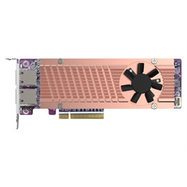 QNAP AC QM2-2P410G2T Dual M.2 2280 PCIe 4.0 NVMe SSD 2xPT 10GbE expansion card