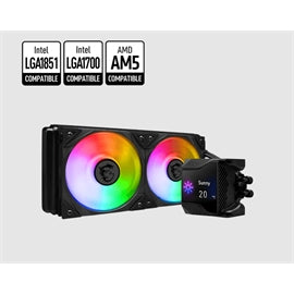 MSI Fan MPG CORELIQUID D240 AIO Liquid CPU Cooler 240mm Radiator Retail