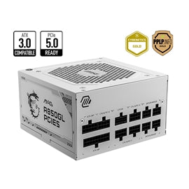 MSI PS MAG A850GL PCIE5 White 850W 80 Plus Gold Fully-Modular ActivePFC Retail