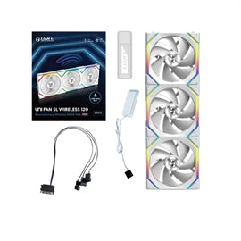 Lian-Li Fan 12SL1W3W UNI FAN SL 120 Wireless RGB 120mm Fan 3 pcs pk White
