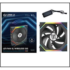 Lian-Li Fan 12SL1W1B UNI FAN SL 120 Wireless RGB 120mm Fan�Black Retail