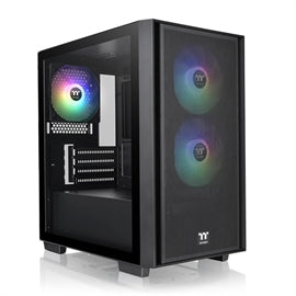 Thermaltake CS CA-1Y8-00S1WN-02 Versa H16 TG ARGB MicroTower m-ATX 3mmTG Black