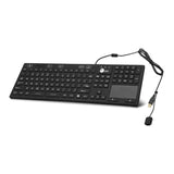 SIIG KB JK-US0W11-S1 Washable & Dustproof USB Keyboard with Touchpad Retail