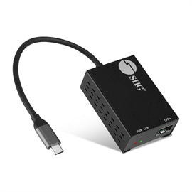 SIIG AC JU-NE0D11-S1 USB-C t SFP Fiber Gigabit Ethernet Adapter Brown Box