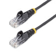 StarTech CB N6PAT15BKS 15ft Black Slim CAT6 Ethernet Cable Snagless Retail