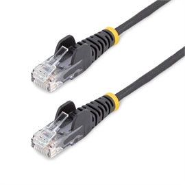 StarTech CB N6PAT15BKS 15ft Black Slim CAT6 Ethernet Cable Snagless Retail