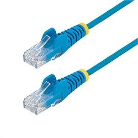 StarTech CB N6PAT15BLS 15ft Blue Slim CAT6 Ethernet Cable Snagless Retail