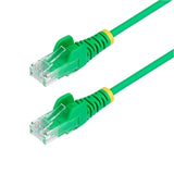 StarTech CB N6PAT15GNS 15ft Green Slim CAT6 Ethernet Cable Snagless Retail