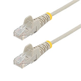 StarTech CB N6PAT15GRS 15ft Gray Slim CAT6 Ethernet Cable Snagless Retail