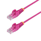 StarTech CB N6PAT15PKS 15ft Pink Slim CAT6 Ethernet Cable Snagless Retail