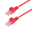 StarTech CB N6PAT15RDS 15ft Red Slim CAT6 Ethernet Cable Snagless Retail