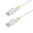 StarTech CB N6PAT15WHS 15ft White Slim CAT6 Ethernet Cable Snagless Retail