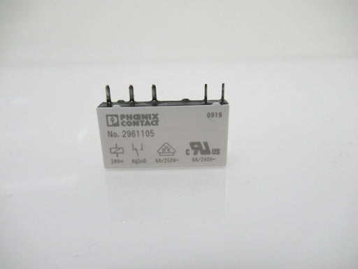 2961105 Phoenix Contact Single Relay, 1PDT input voltage 24