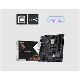 MSI MB PRO B840M-B B840 AM5 Max256GB DDR5 mATX Retail