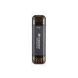 Transcend SSD TS2TESD310C 2TB External USB 10Gbps USB-A USB-C Retail