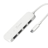 j5create AC JCH341EW USB-C to 4PT Type-A Gen2 Hub Eco-Friendly Pure White RTL
