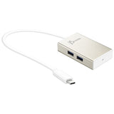 j5create Accessory JCH343 USB-C 4-Port Hub Champagne Metallic Retail
