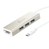 j5create Accessory JCH347 USB-C3.1 3-Port HUB with SD  microSD Card Reader RTL