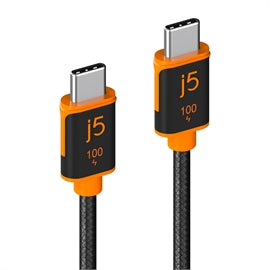 j5create CB JUCX25L18 USB-C 100W Sync & Charge Cable Retail