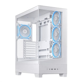 ASUS CS A31 PLUS TG ARGB WHITE Mid Tower ATX Micro-ATX Mini-ITX White Retail