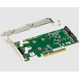 Supermicro AC AOC-SLG5-2M2 PCIe Gen5x8 standard low-profile M.2 carrier board