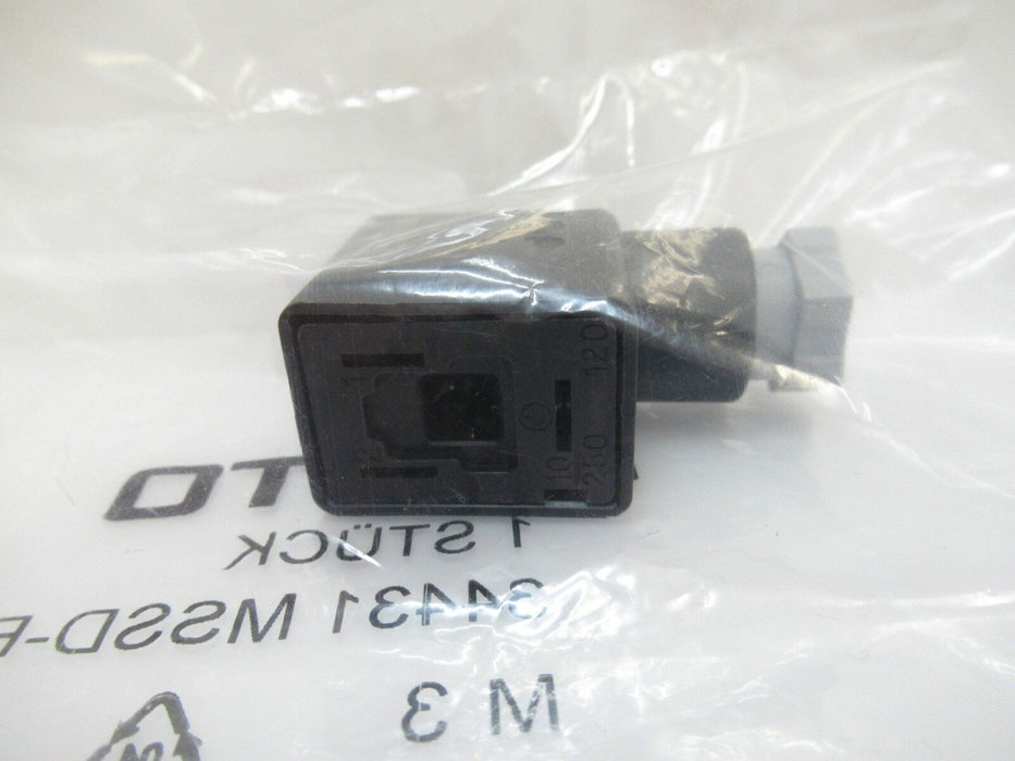 Festo 34431 MSSD-F Plug Socket Angled Rectangular Design, MSF 3-Pin