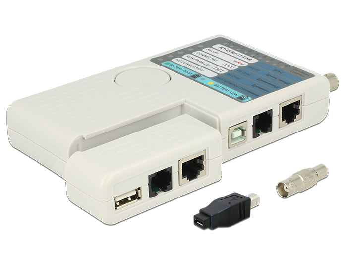 Delock 86106 Cable Tester Rj45 / Rj12 / Bnc / Usb